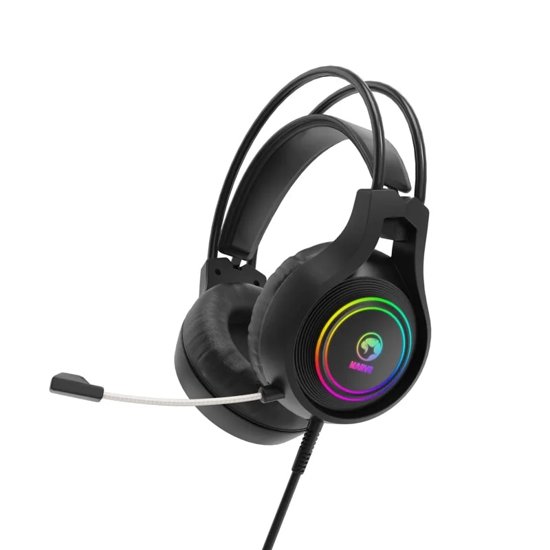 Headphone Marvo HG8921 Tactic 30 BK Interfaz Usb, RGB Estatico, Microfono