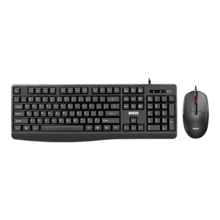 Kit 2 En 1 Tecl. + Mouse Marvo CM009 SP BK 105 Tecl, Dpi 1200 USB 2,0