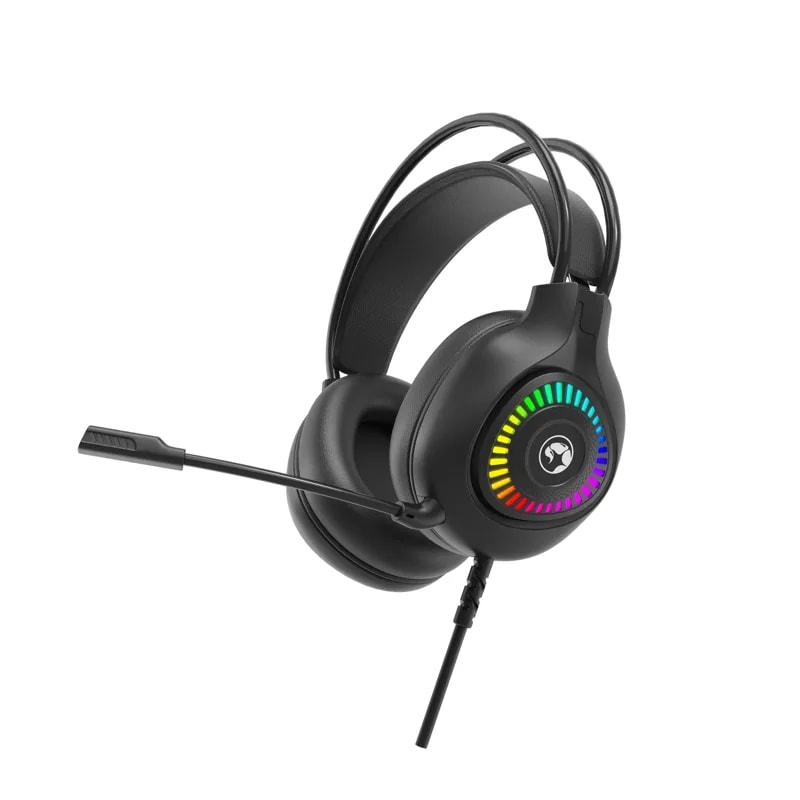 Headphone Xtrike Me GH-509 BK Iluminación RGB Mic Omnidireccional Pc, PS5/4, Xbox One Cable 2.1M