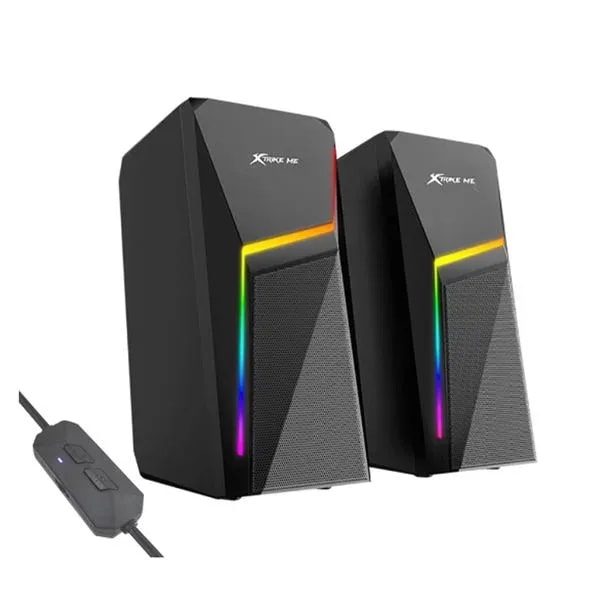 Parlantes PC Xtrike Me SK-503 3W*2 Dual (bt 5,0 + Jack 3.5MM) USB 2,0 Efectos LED RGB