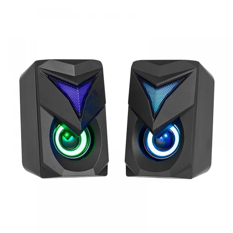 Parlantes PC Xtrike Me SK-405 BK LED RGB 2*3W Interfaz 3.5MM Jack + USB Cable 1.2M