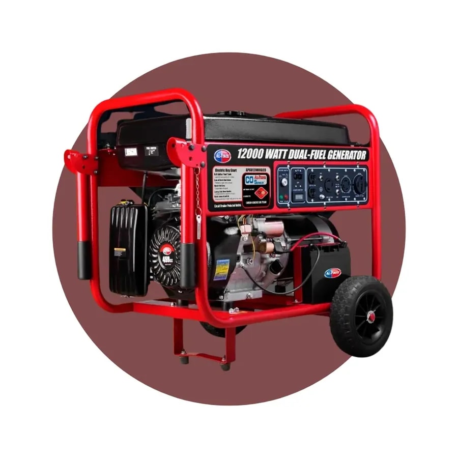 Generador ALL Power Portatil APGG12000GLCS Dual Fuel Gasolina / Propano 12000W Encendido Electrico