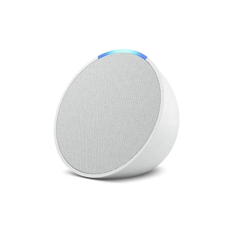 Parlante Amazon Echo POP B09ZXLRRHY Compacto / Blanco / Alexa / WIFI 5 / BT / Eero