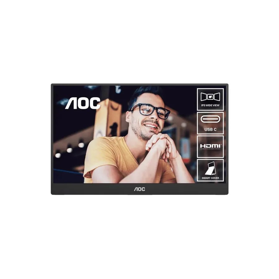 Monitor AOC Portable 16T20 16PULG 1920X1080 Pixeles FHD IPS 60HZ 4MS Usb-c