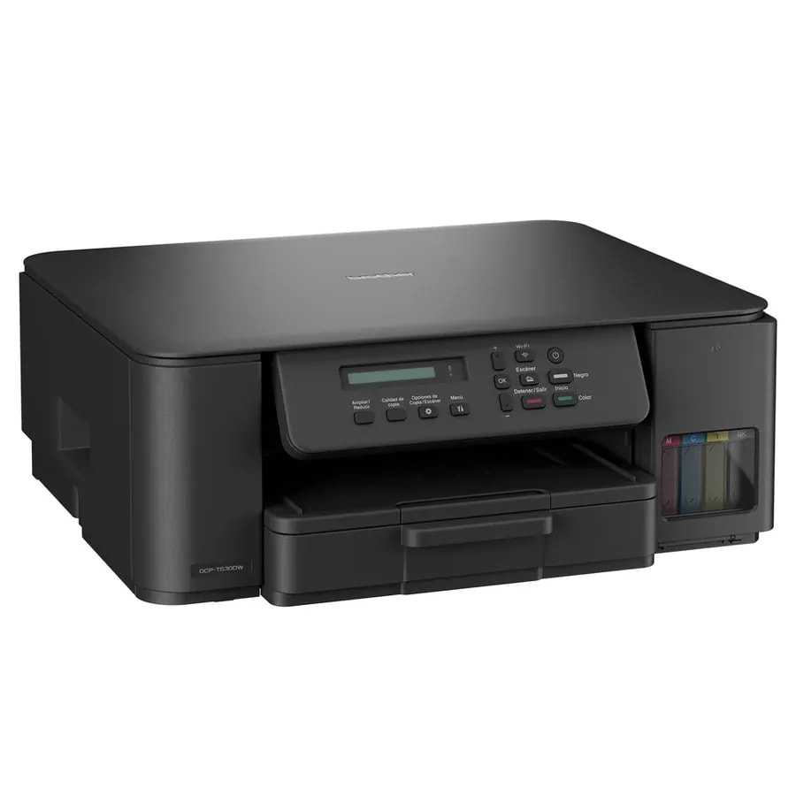 Impresora Brother T530DW Multifuncion Duplex WIFI 16IPM 9IPM Color 7500 BN 5000C BTD100BK CMY 2YEA