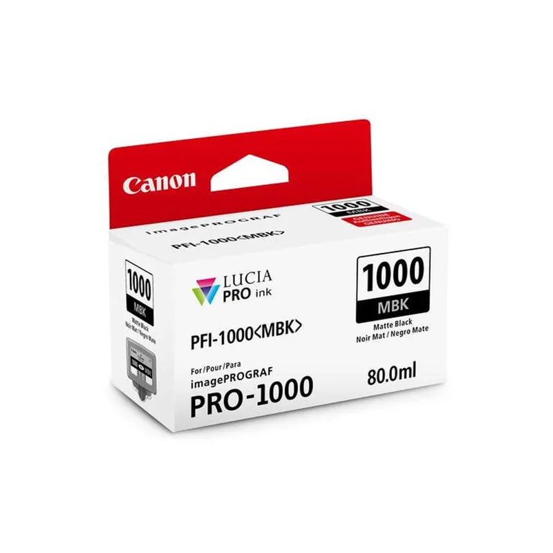 Tinta PFI-1000 Negro Mate 80ML Imageprograf PRO-1000