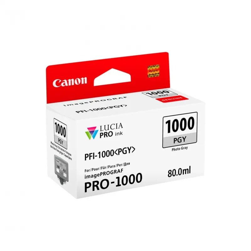 Tinta PFI-1000 Foto Gris 80ML Imageprograf PRO-1000