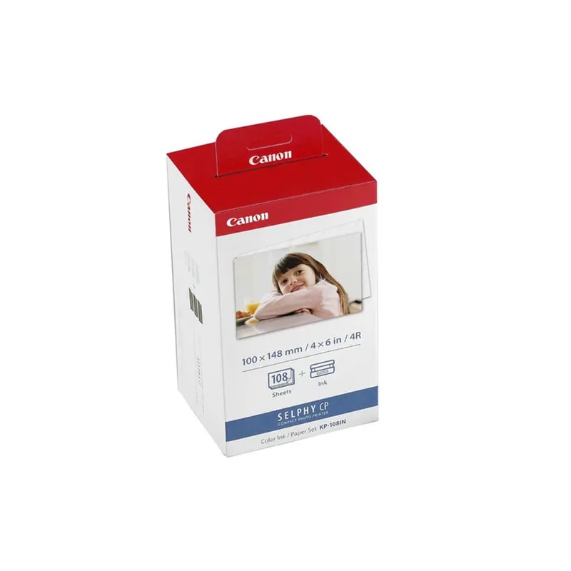 KIT Tintas Y Papel Canon KP-108 4 X 6 108 PAG / CP1500 / 1200 / 1300 Fotografica 3115B001
