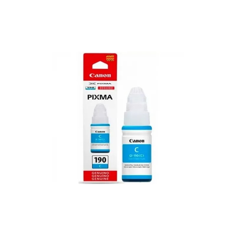 Botella Canon GI190 Cyan GI1100 / 2100 / 3100 7000 PAG GI190C