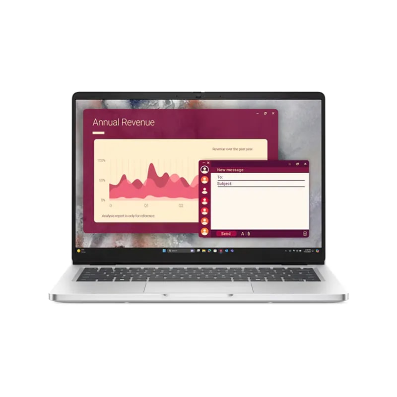 Computador Portatil Dell PRO 14 Silver 2HWN3 14PULG FHD Ultra 7 255U 16GB DDR5 5600 512GB W11PRO 3Y