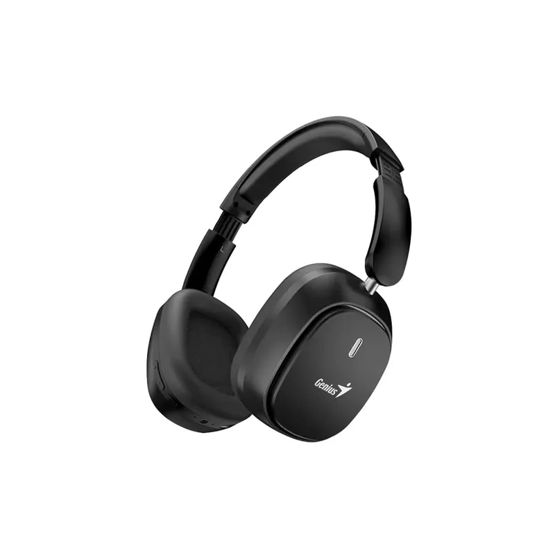 Headsets Genius Wireless HS-820BT Color Negro / Plegable / BT5.4 / Con MIC / Tipo-c / Recargable