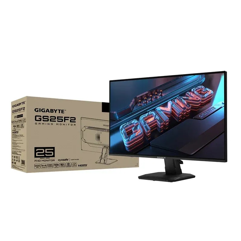 Monitor Gigabyte GS25F2 25PULG SS IPS Plano 1920X1080 FHD 200HZ 1MS HDMI Dport