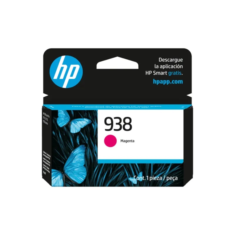 HP 938 Magenta OJ 9110 / 9120 / 9130 / 9720 / 9730 800 Paga 4S6X6PL