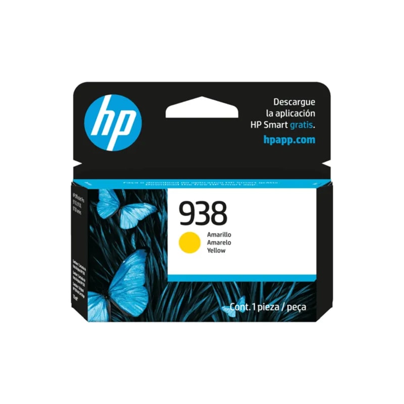 HP 938 Yellow OJ 9110 / 9120 / 9130 / 9720 / 9730 800 Paga 4S6X7PL
