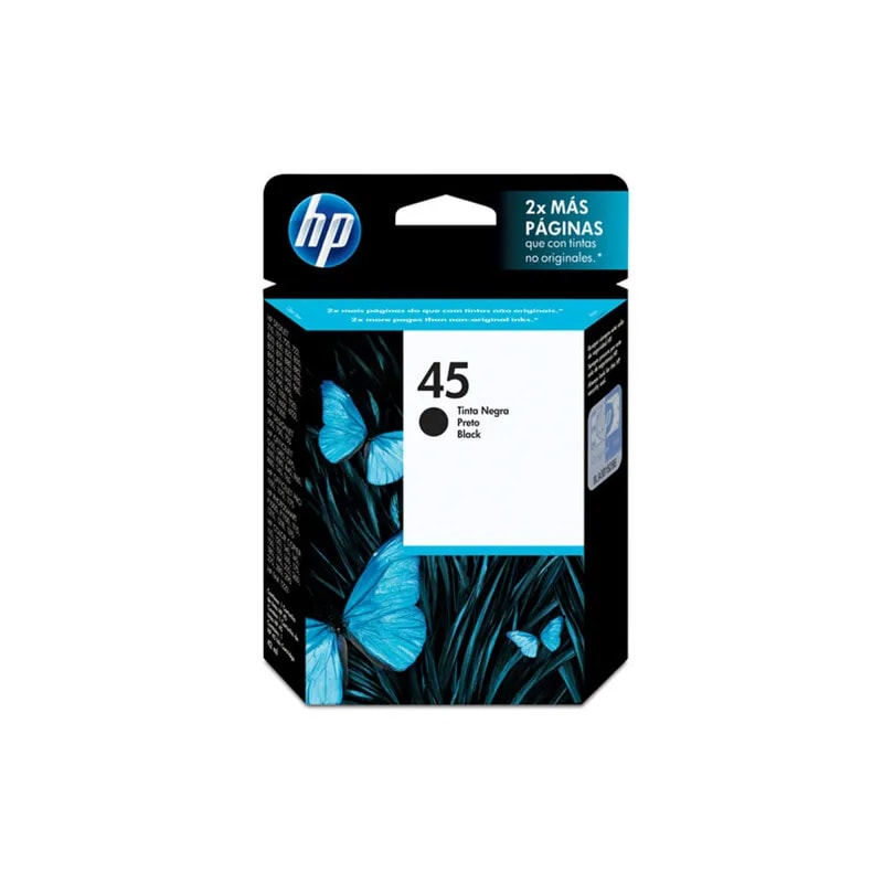 Tinta HP 45 Negro 10C / 720C / 820C / 850 / 1600 930 PAG 51645A