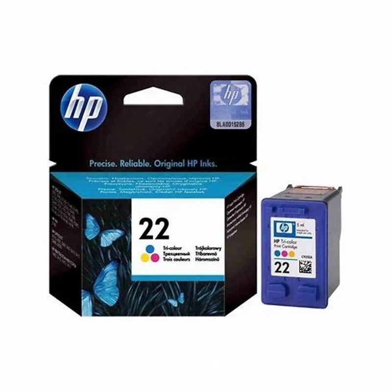 Tinta HP 22 Tri-color 1410 / 3920 / 3940 / 1360 / 2360 / F380 / 4160 165 PAG C9352AL