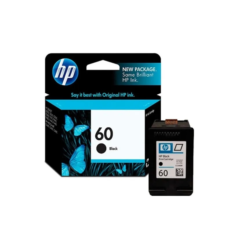 Tinta HP 60 Negro DJ 1660 / 2530 / 2660 / F4280 / 4480 / C4780 200 PAG CC640WL