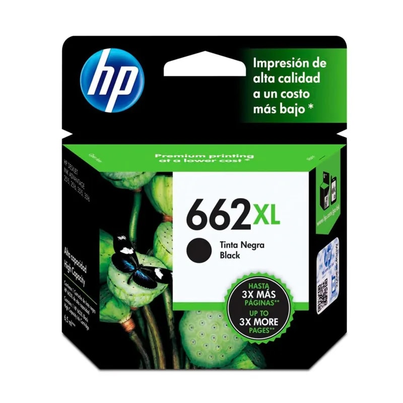 Tinta HP 662XL Negro 2515 / 3515 360 PAG CZ105AL