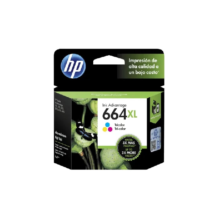 Tinta HP 664XL Tri-color 1115 / 2135 / 3635 / 3775 330 PAG F6V30AL