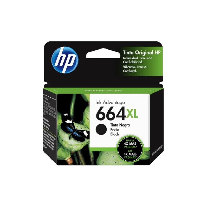 Tinta HP 664XL Negro 1115 / 2135 / 3635 / 3775 480 PAG F6V31AL