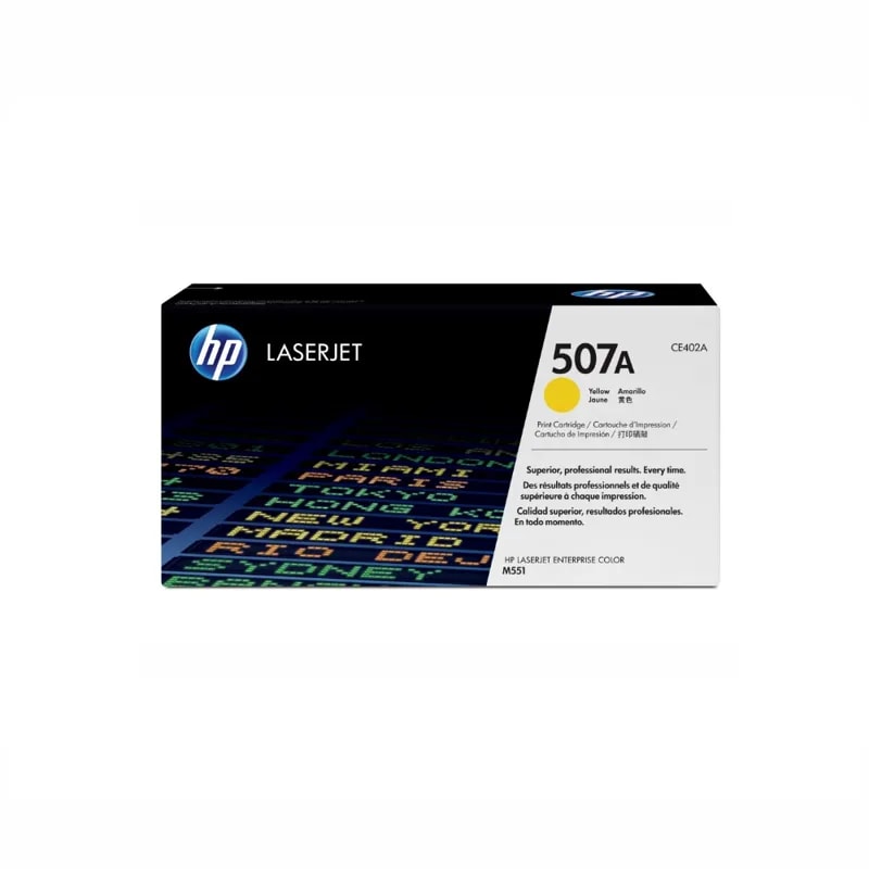 Toner HP 507A Amarillo Laserjet M551 6000 PAG CE402A