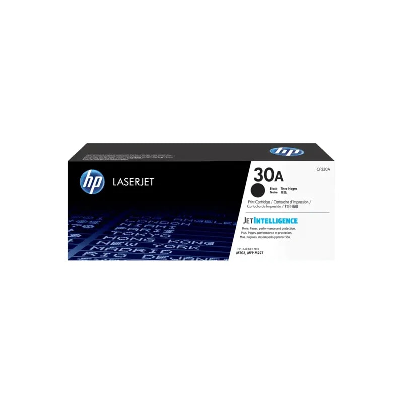 Toner HP 30A Negro Laserjet 203 / 227 1600 PAG CF230A