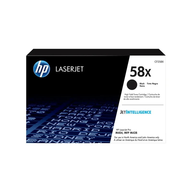 Toner HP 58X Negro Laserjet M404 / 428 10000 Pags CF258X