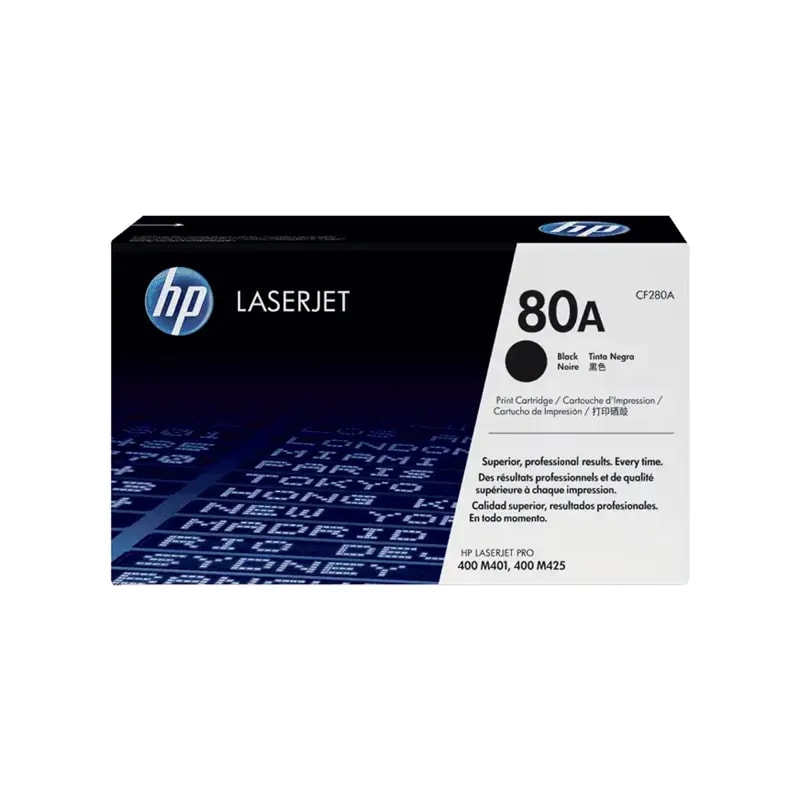 Toner HP 80A Negro Laserjet M401 2700 PAG CF280A