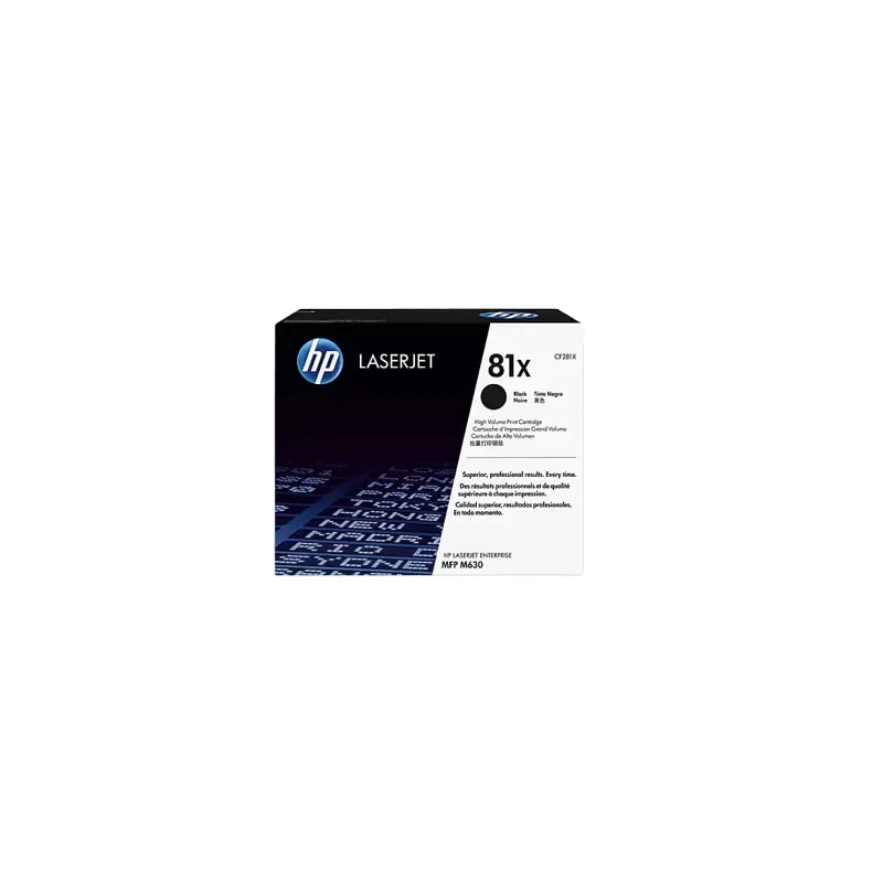 Toner HP 81X Negro Laserjet MFP630 25000 PAG CF281X