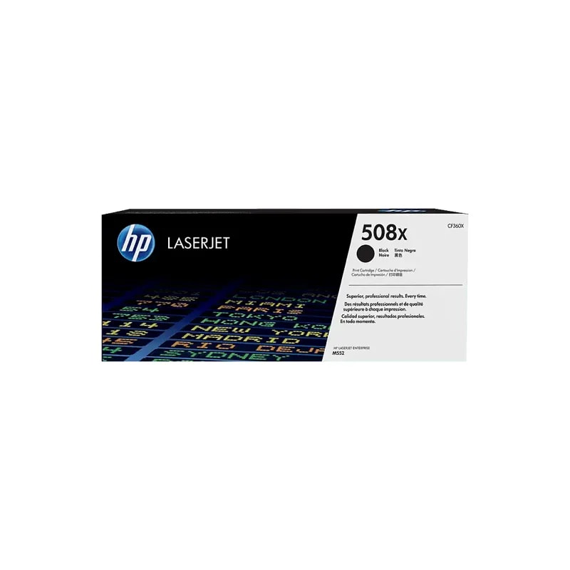 Toner HP 508X Negro Laserjet M577 / M553 12500 PAG CF360X