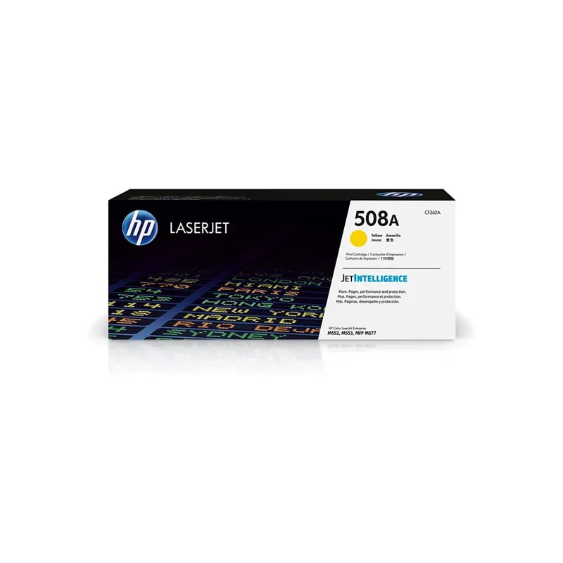Toner HP 508X Amarillo Laserjet M577 / M553 9500 PAG CF362X
