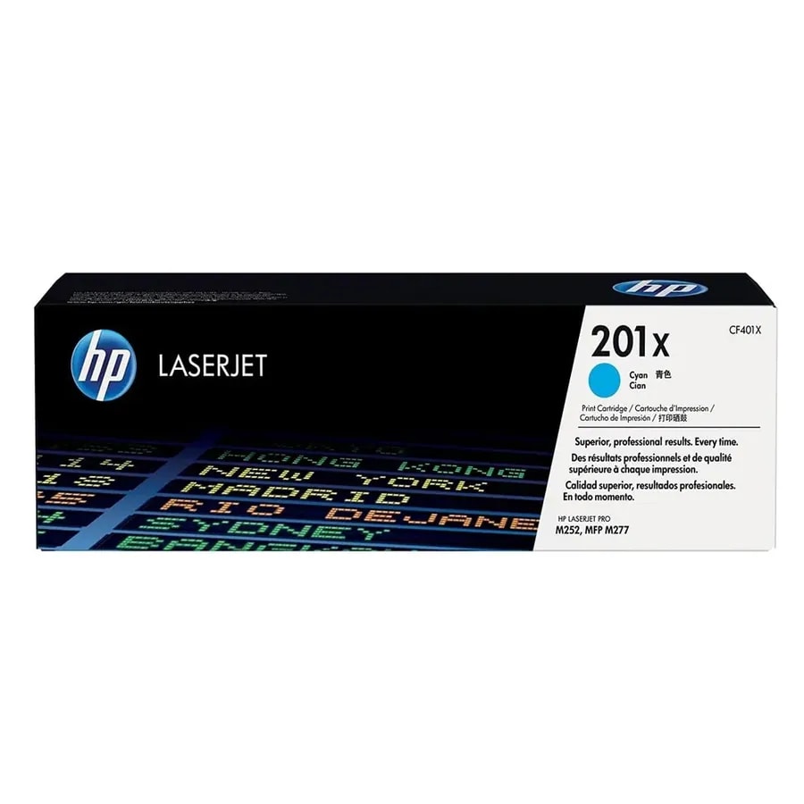 Toner HP 201X Cyan Laserjet M252 / 227W 2300 PAG CF401X