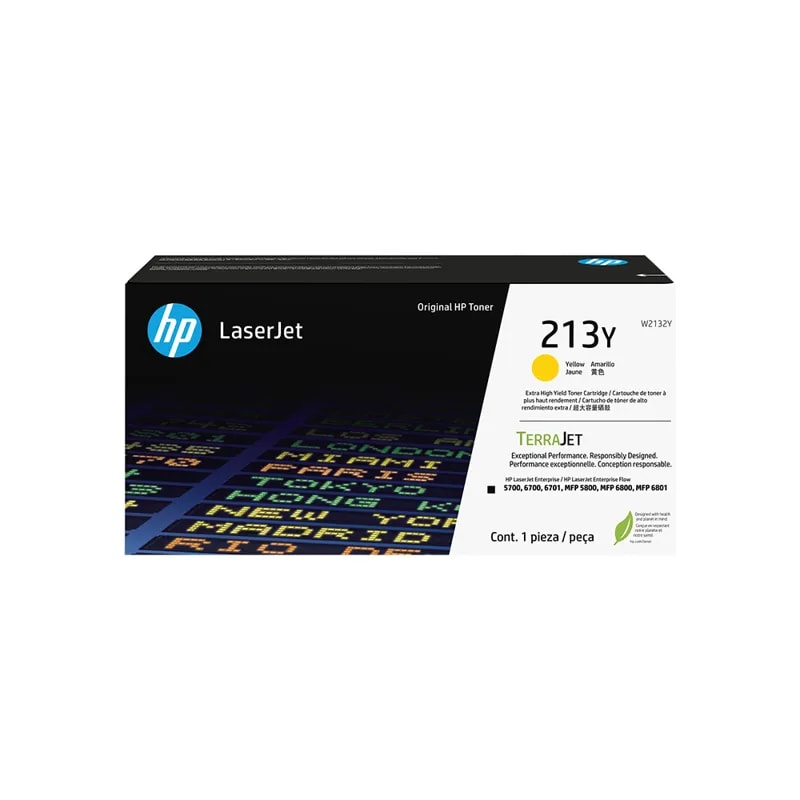 HP / Toner 213Y Amarillo Rendimiento Superior Laserjet 5800 / 6700 / 6800 12000P W2132Y