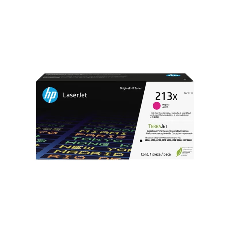 HP / Toner 213X Magenta Alto Rendimiento Laserjet 5700 / 5800 / 6700 / 6800 6000PAG W2133X