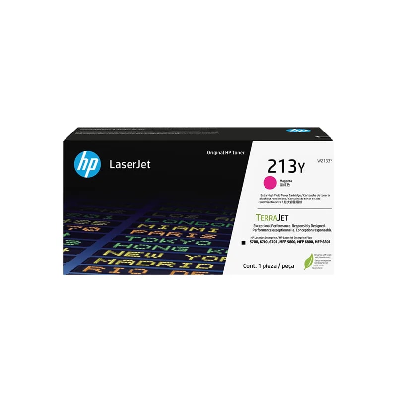 HP / Toner 213Y Magenta Rendimiento Superior Laserjet 5800 / 6700 / 6800 12000P W2133Y