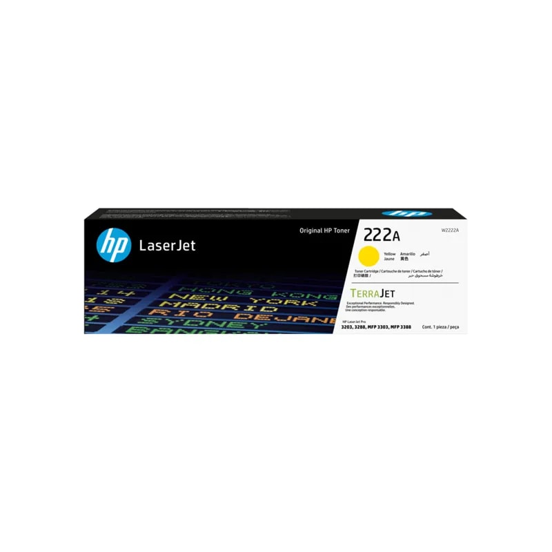 HP Toner 222A Amarillo Laserjet 3201 / 3202 / 3303 1200 PAG W2222A