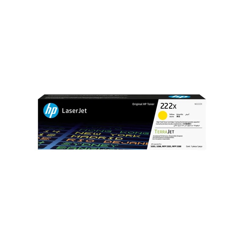HP Toner 222X Amarillo Laserjet 3201 / 3202 / 3303 2500 PAG W2222X