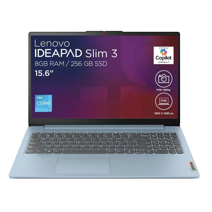 Computador Lenovo Portatil Ideapad Slim 3 15IAN8 Core I3-N305 8GB / 256GB 15.6 pulg FHD Abyss Blue