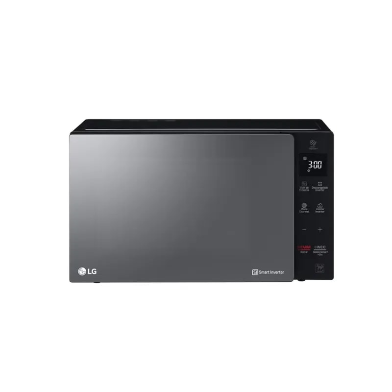 Microondas LG MS1536GIR 42 Litros Neochef Smart Inverter Easy Clean 1.5PC 1200W Negro
