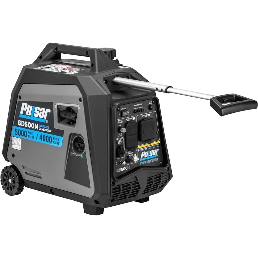 Generador Pulsar Inverter Portatil PG5000BISRCO Dual Fuel 5000W Retroceso Electrico