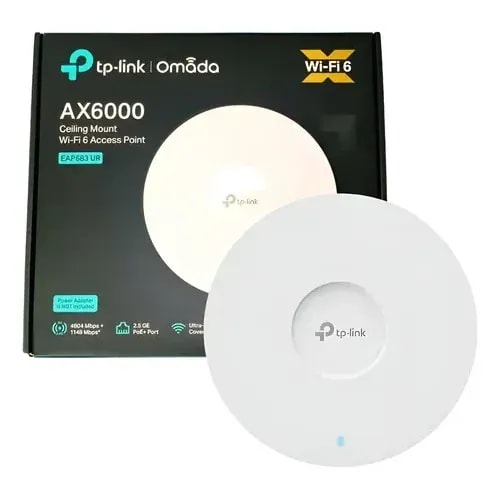 Access Point TP-Link EAP683 UR / AX6000 WIFI 6 Velocidad Ultrarrapida 1 X 2.5 Gigabit POE