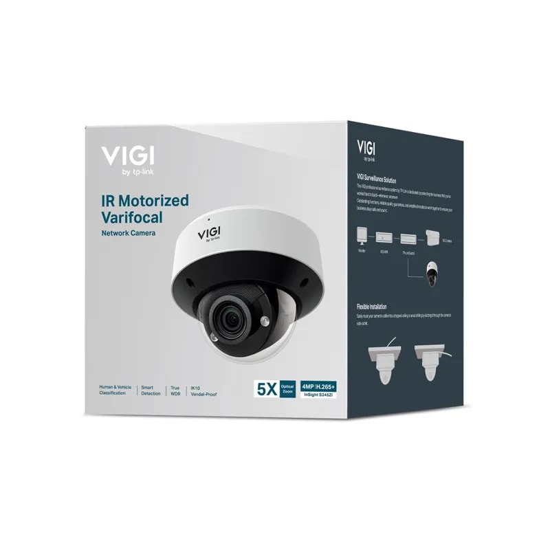 Cámara TP-Link Vigi Insight S245ZI / 4 MP / Infrarrojo / Antivandalica / Varifocal Motorizada / IP67