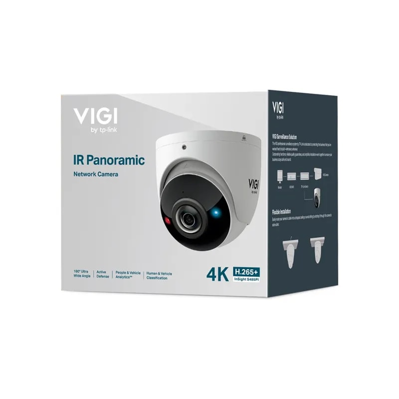 Cámara TP-Link Vigi Insight S485PI / Infrarrojo / 4K 8MP / Microsd / Analisis De Personas Y