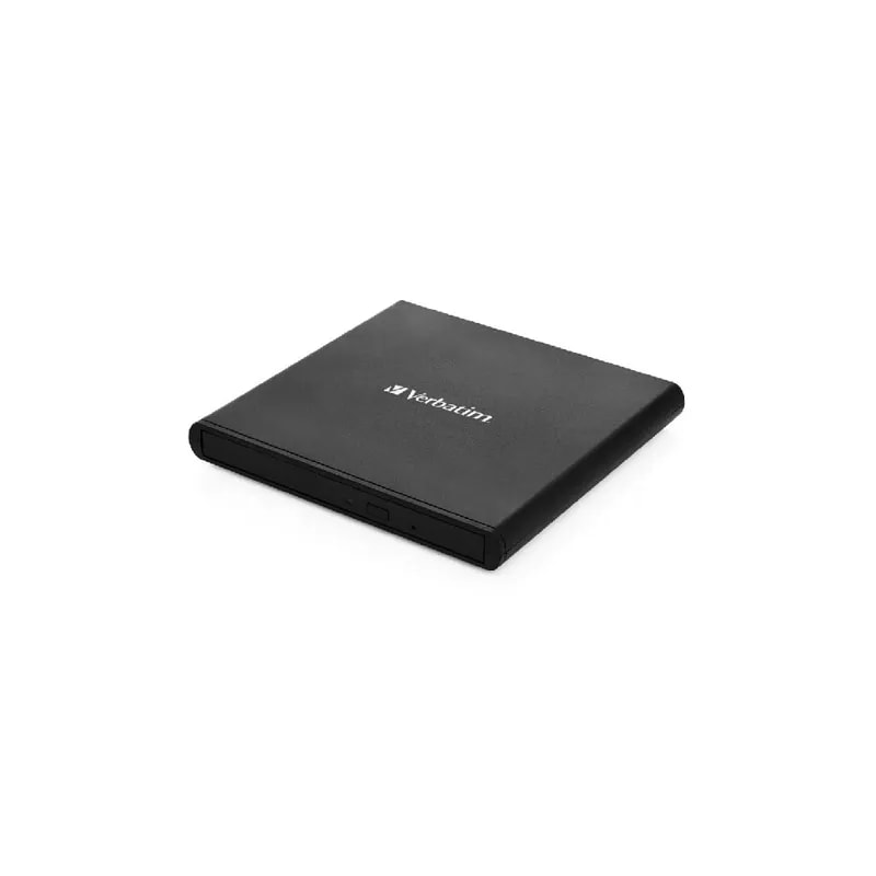 Grabadora Verbatim CD DVD Slimline Externo / USB / Adaptador USB C / WIN / Soft. Nero Burn / M-dis