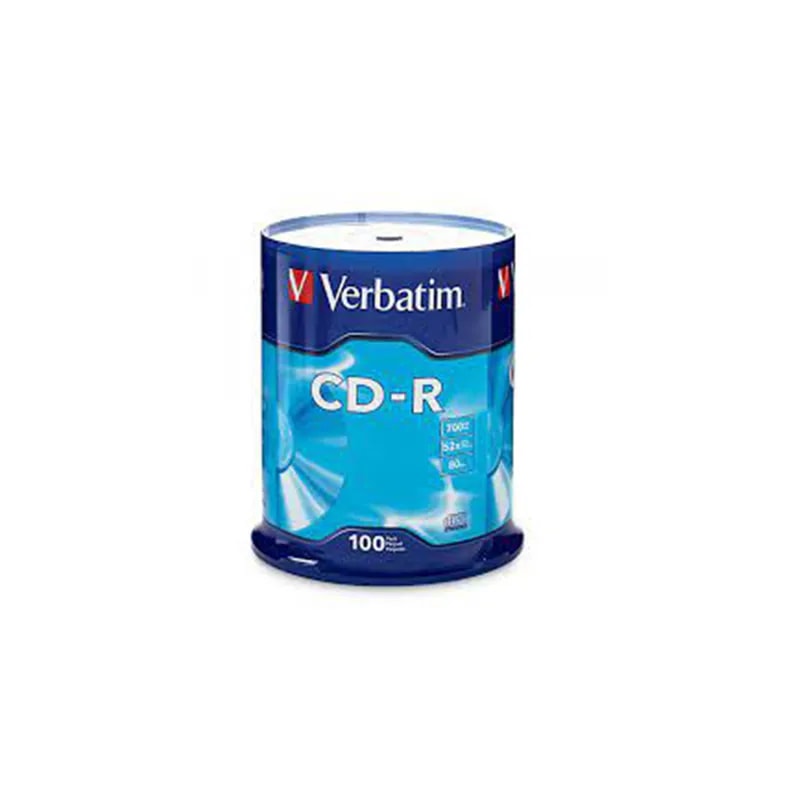 Optico Verbatim 96524 Cd-r 80MIN 700MB 52X 100PK Bulk