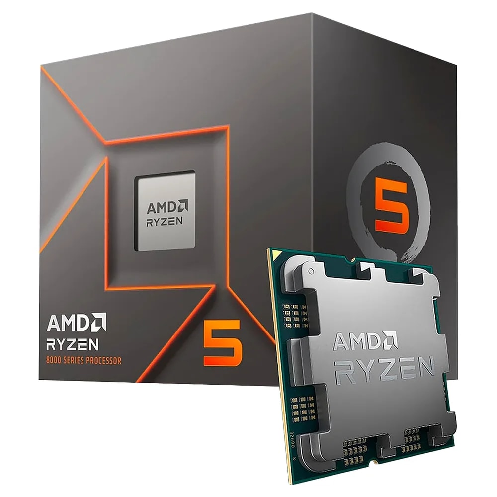Procesador AMD Ryzen 5 AM5 8400F 4.2GHZ 6CORE 12HILOS 6MB Cache 65W With FAN BOX