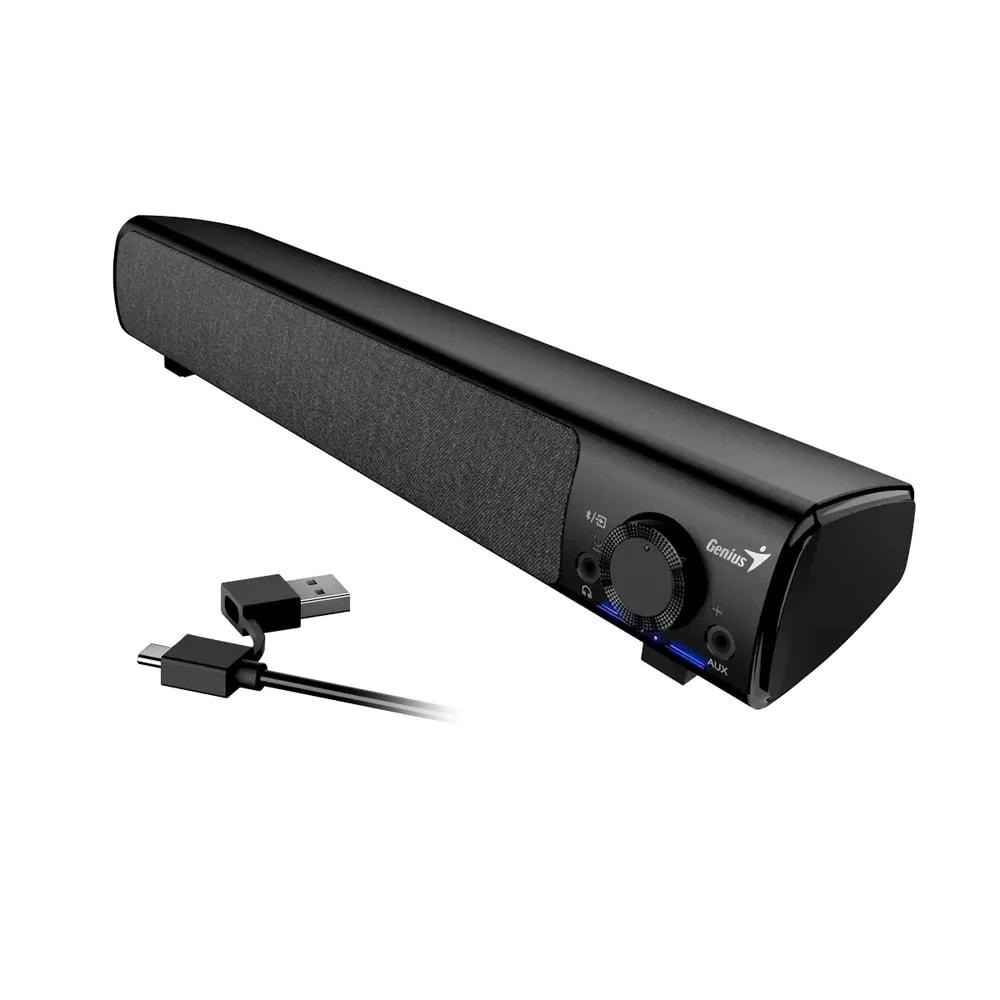 Sound BAR Genius 220 BT 4W Wireless BT Aux-in 3.5mm Usb-a Usb-c B Black - Gray