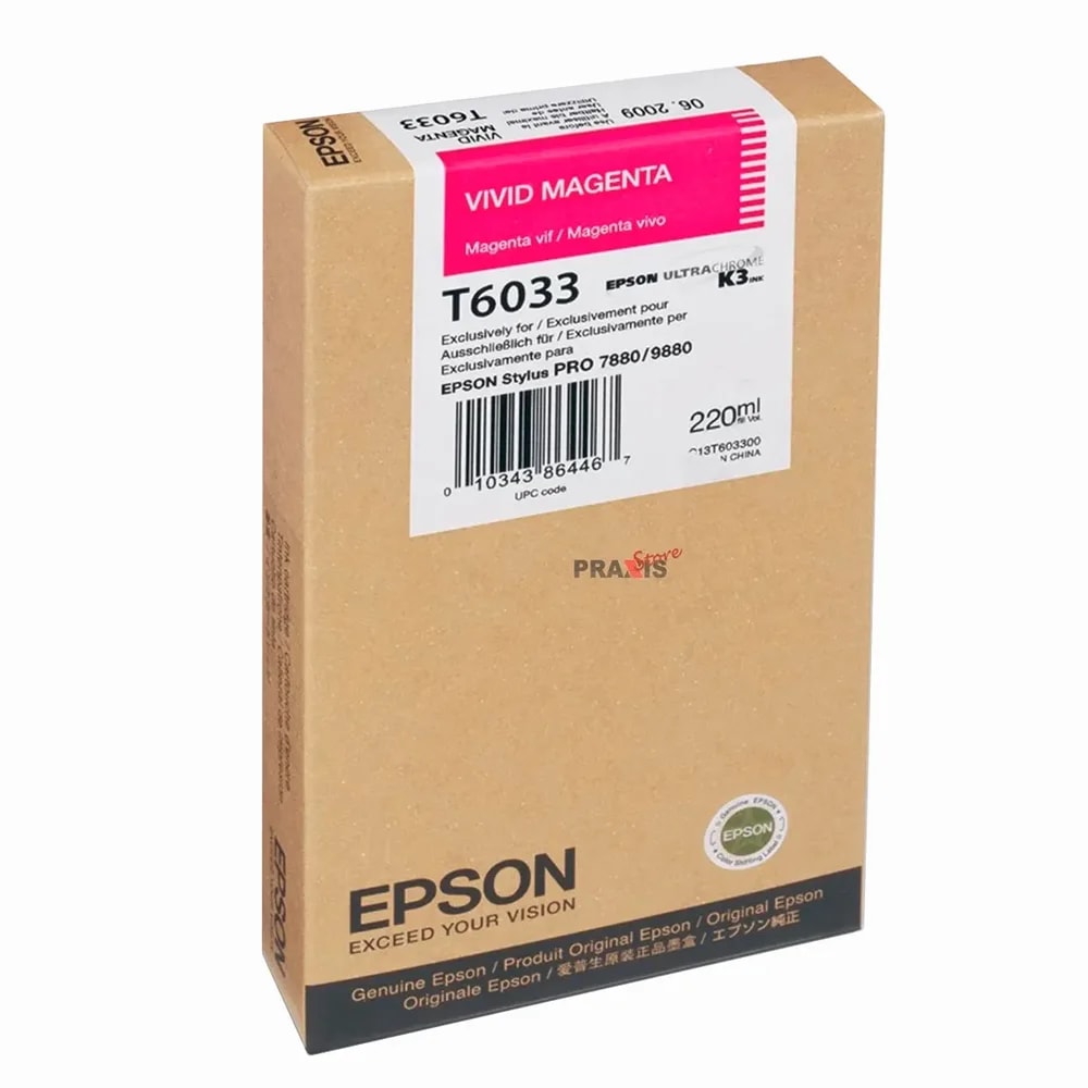 Cartucho Epson T603300 Stylus PRO 7880-9880 Vivid Magenta 220ML