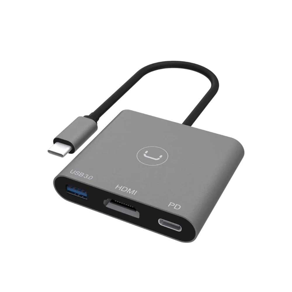 Concentrador Unno Tekno 3 en 1 HB1101GY tipo C