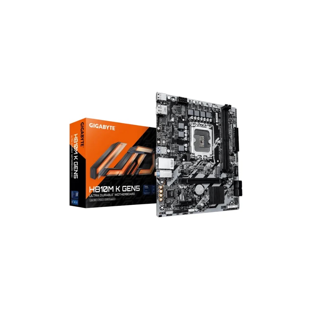 Mainboard Gigabyte H810M K GEN5 LGA1851 ddr5 2 slots HDMI-DP 10/100/1000 mATX